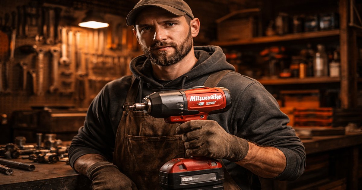 milwaukee impact wrench in use