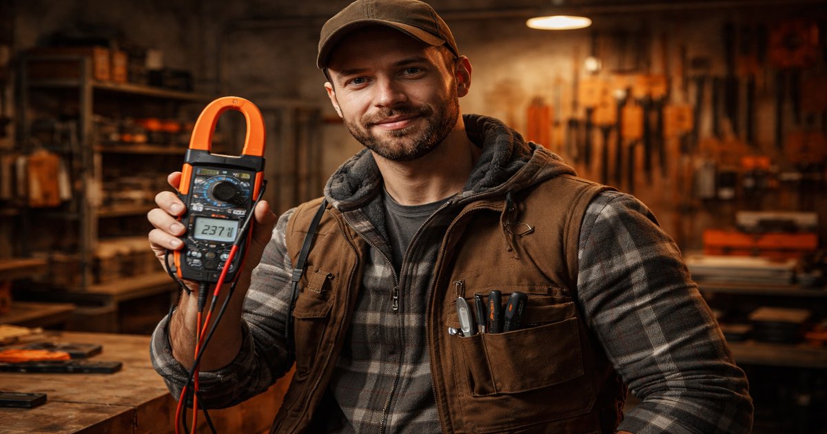 snap on multimeter in use