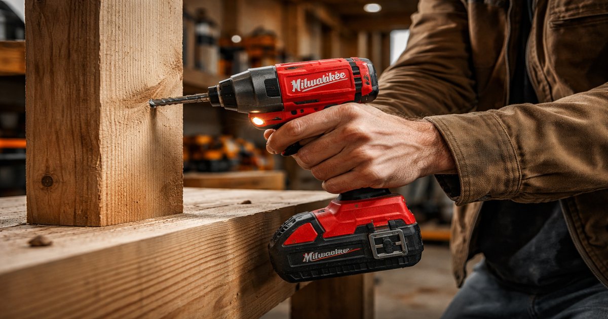 milwaukee impact driver in use