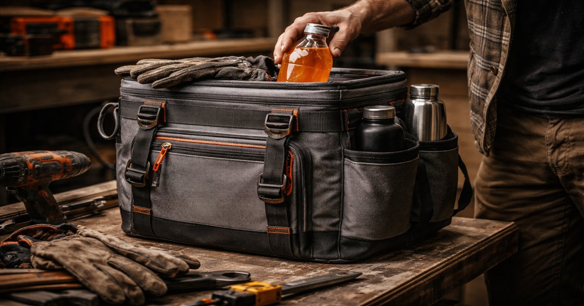 rtic soft cooler in use