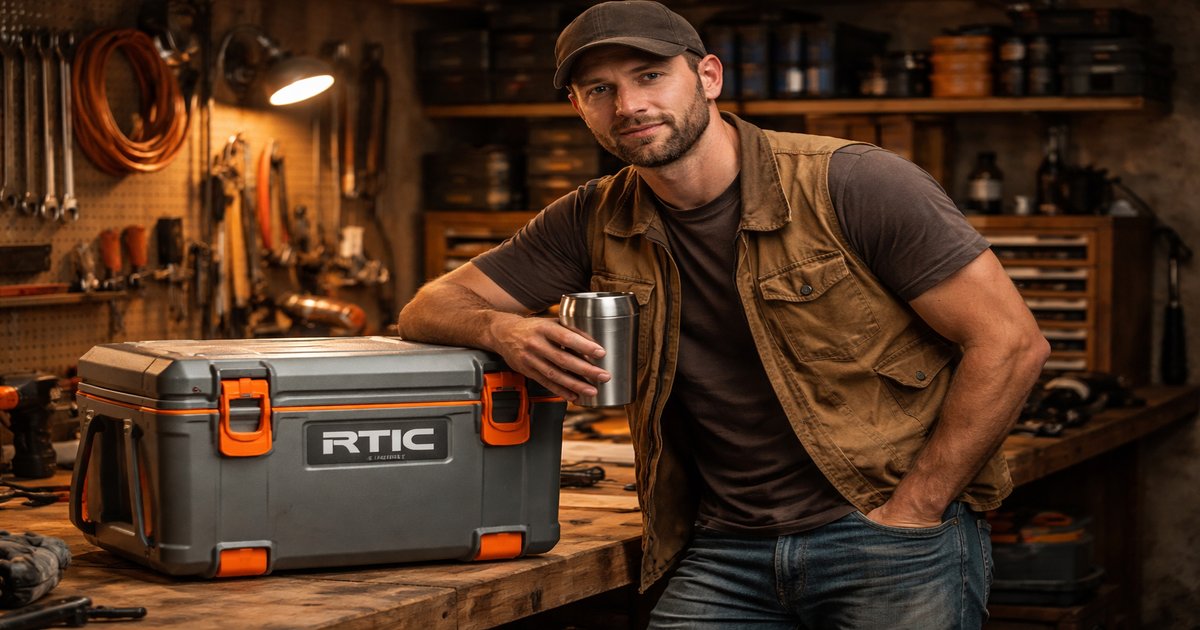 rtic ultralight cooler in use